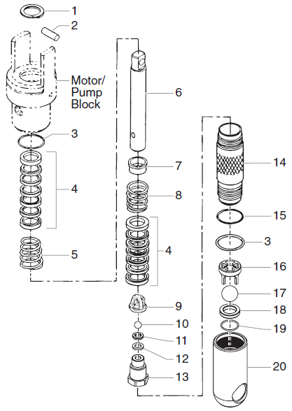 PowrTwin 6900XLT Fluid Section Parts